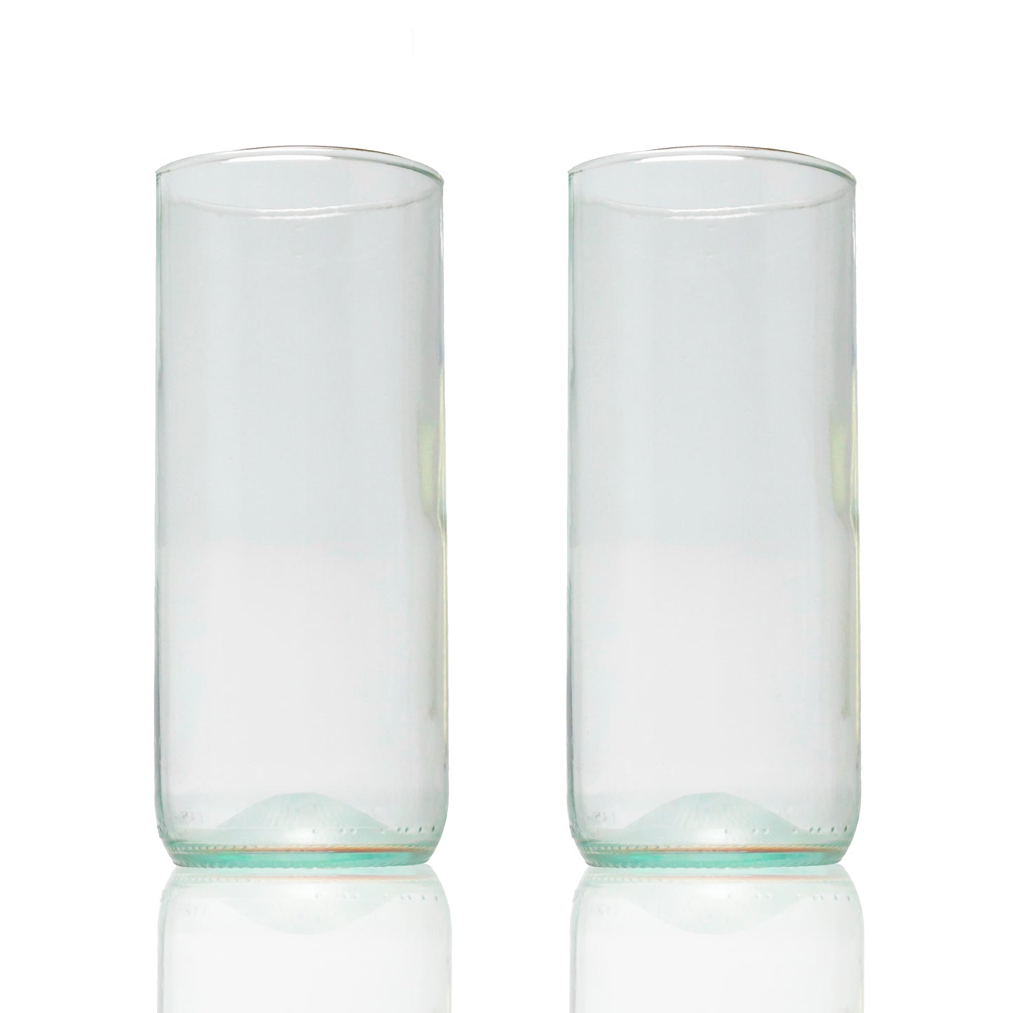 2 pack of 20 oz Clear Glasses: 7" tall : Name