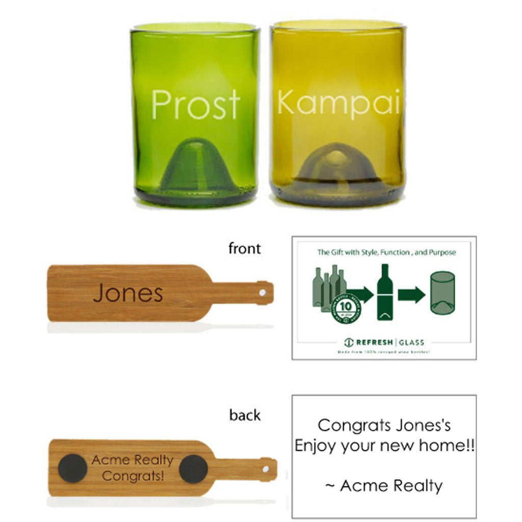 2-Glass Gift Set - Cheers-Refresh Glass