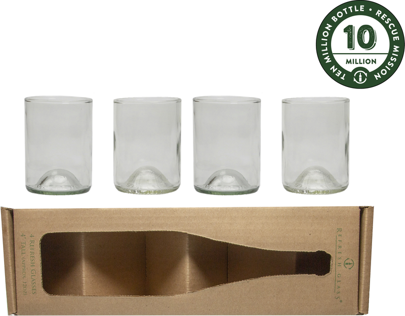 12oz Set of 4 Clear Glasses