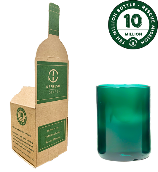 Single 12oz Teal Glass : plain or engraved