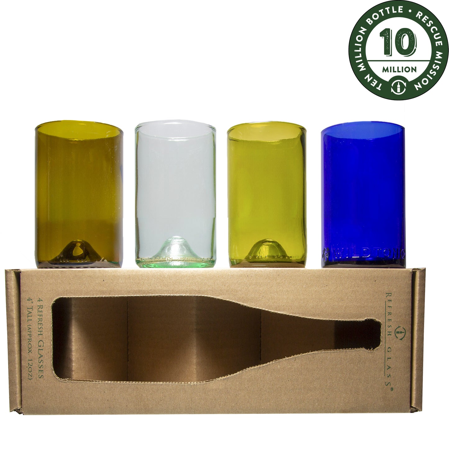 Dad :: 16oz set of 4 Mixed Color Glasses