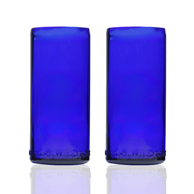 2 pack of 20 oz Cobalt Glasses: 7" Tall