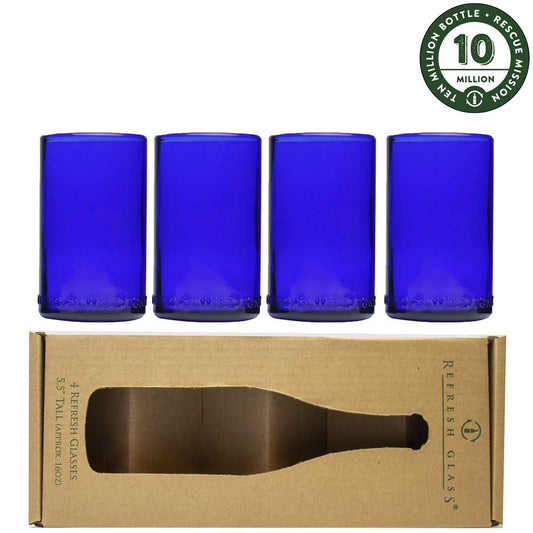 Cobalt 16oz 4 pack Glasses