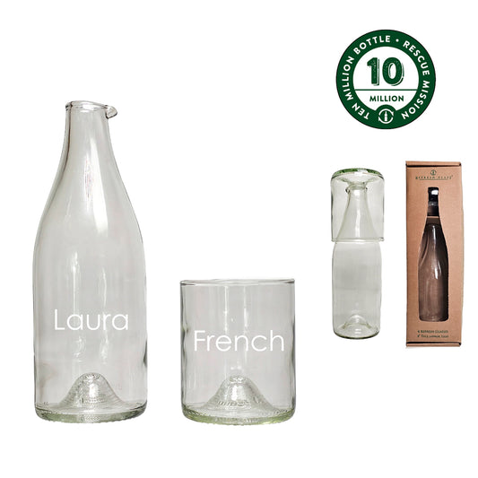 Clear Carafe and Glass Set : Name