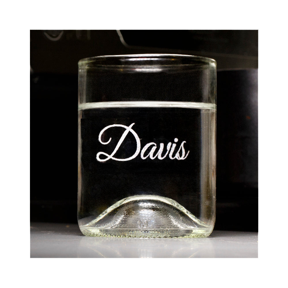 Single 12oz Glass :  Choose your glass color and the custom engraving