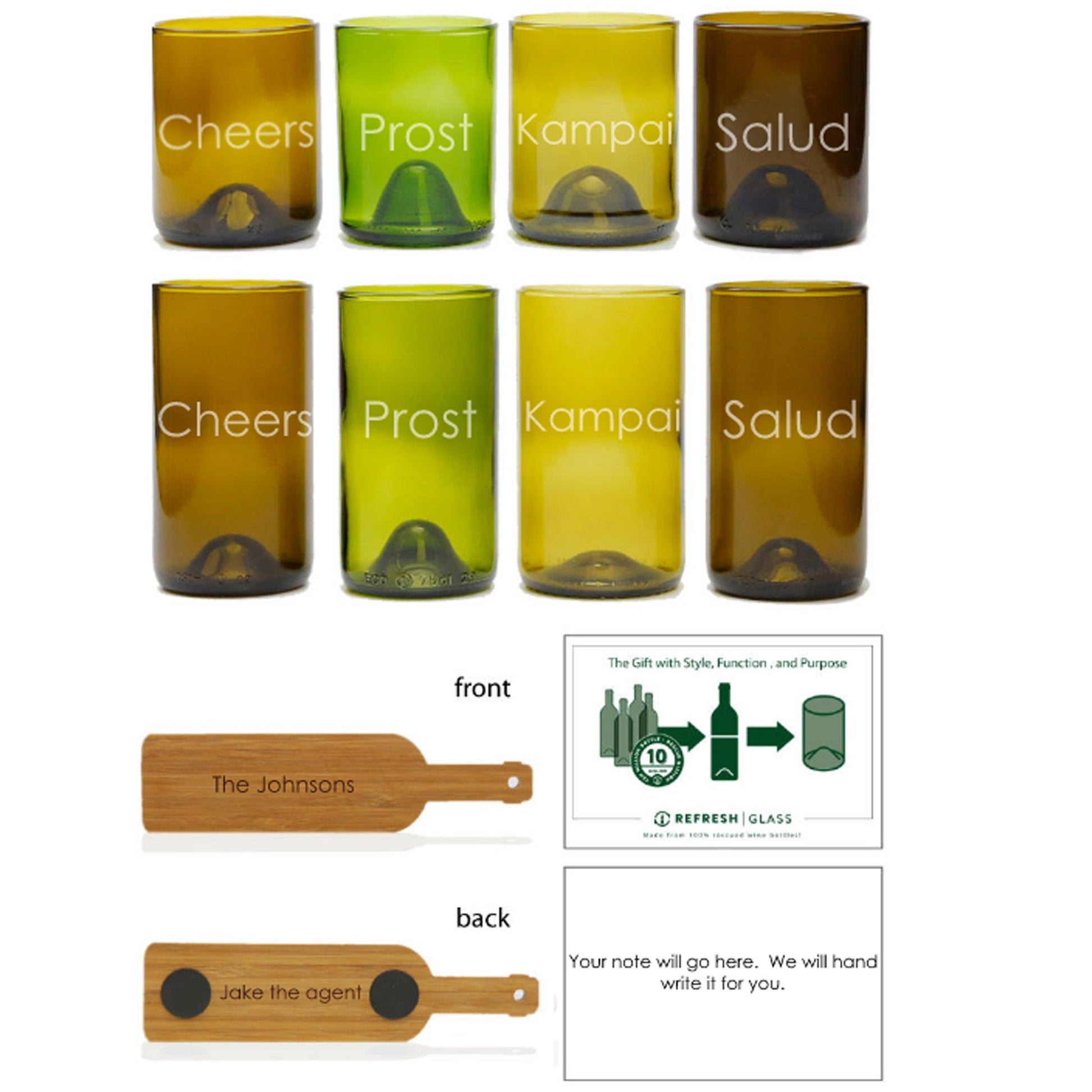 8-Glass Gift Set - Cheers-Refresh Glass