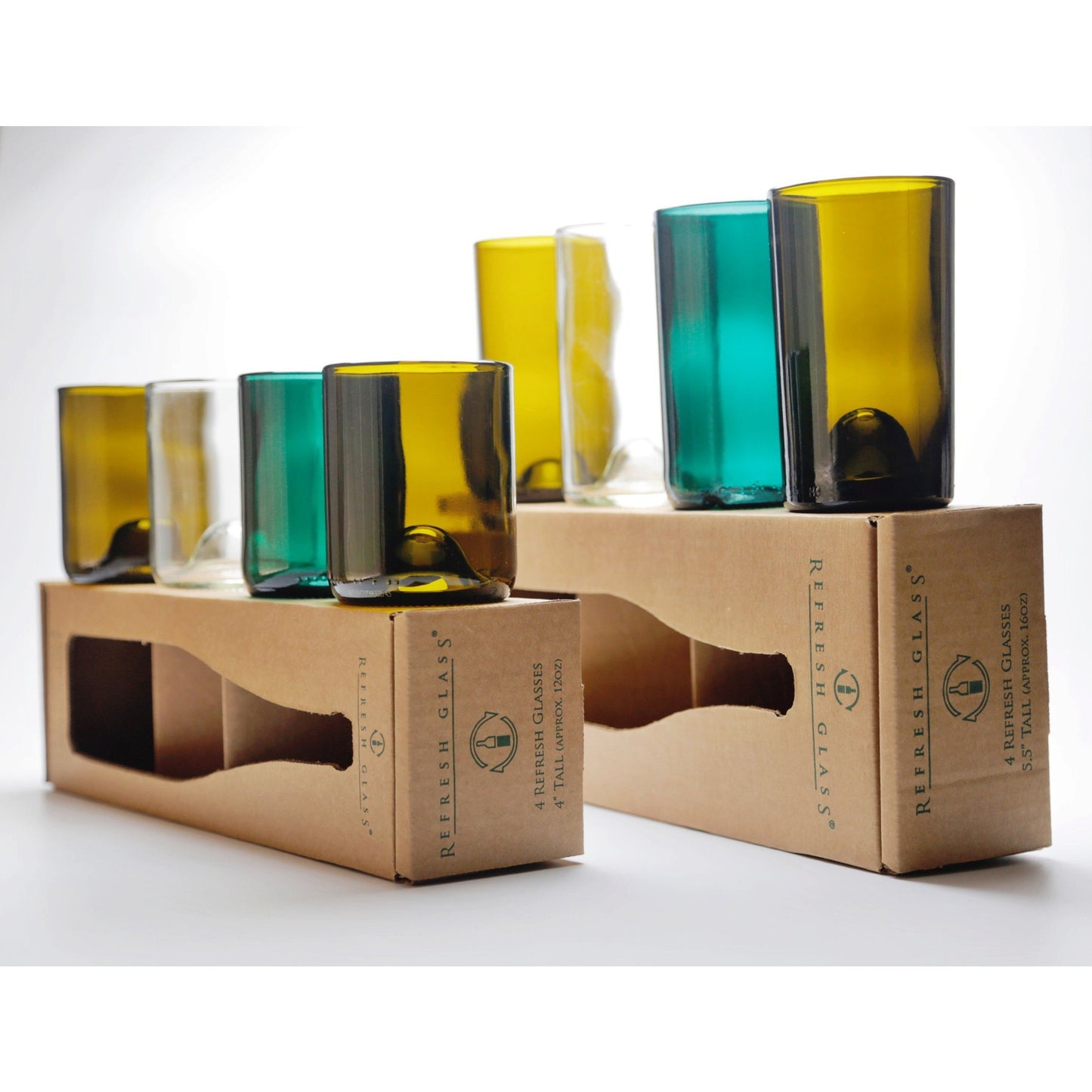12oz & 16oz 4 packs of Glasses-Refresh Glass