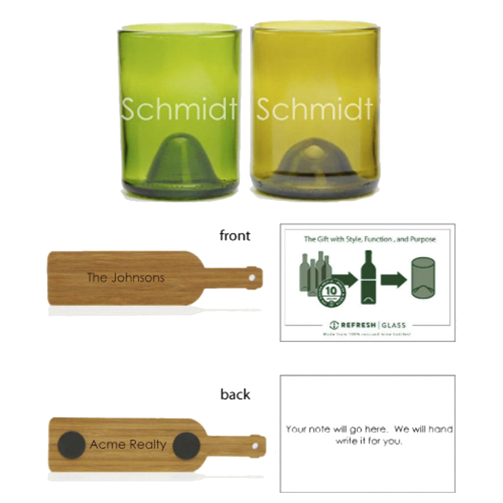 2-Glass Gift Set - Name-Refresh Glass